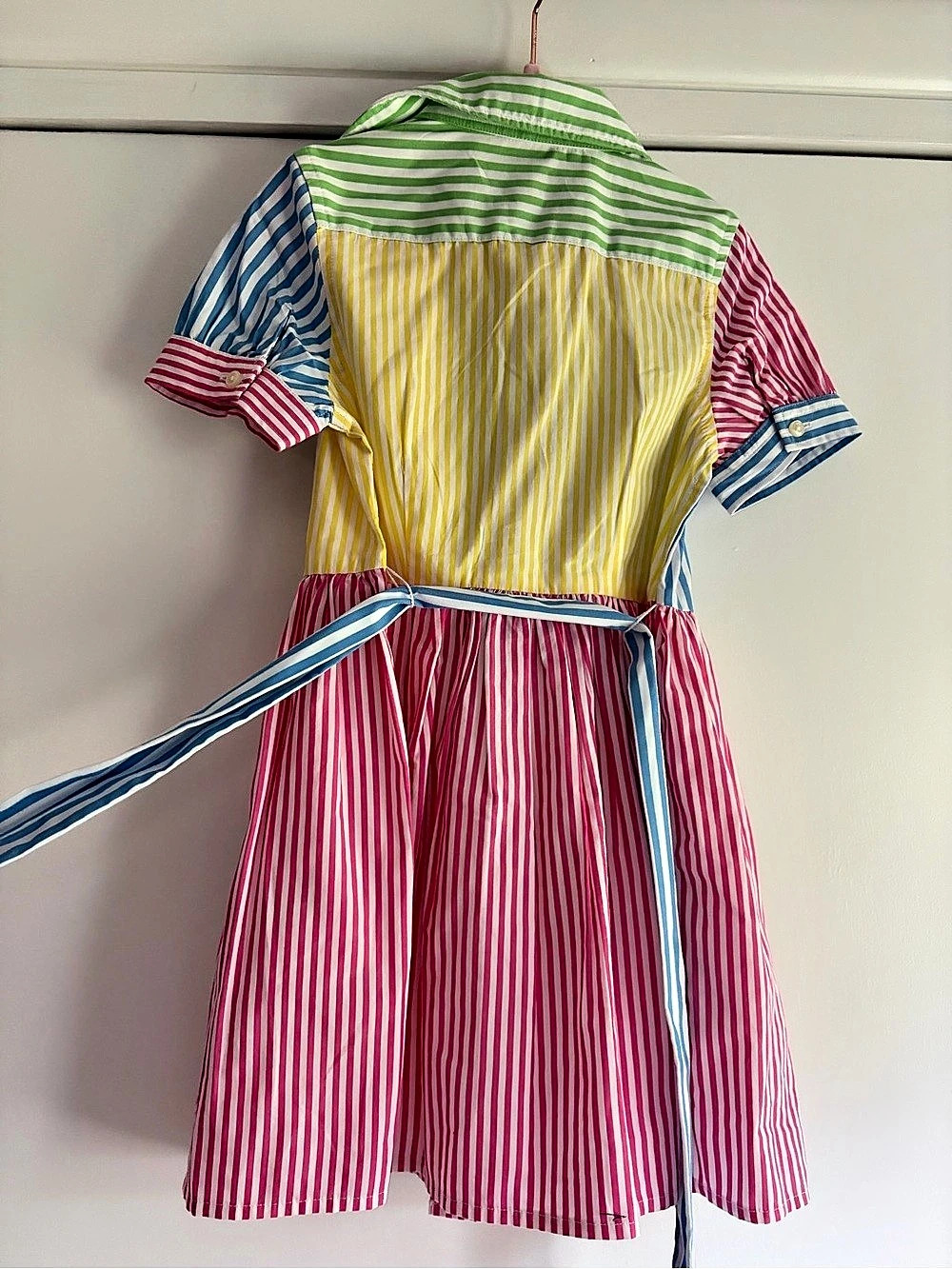 Ralph Lauren Girls' Striped Short Sleeve Dress Size 4 NWT - Picture 4 of 4